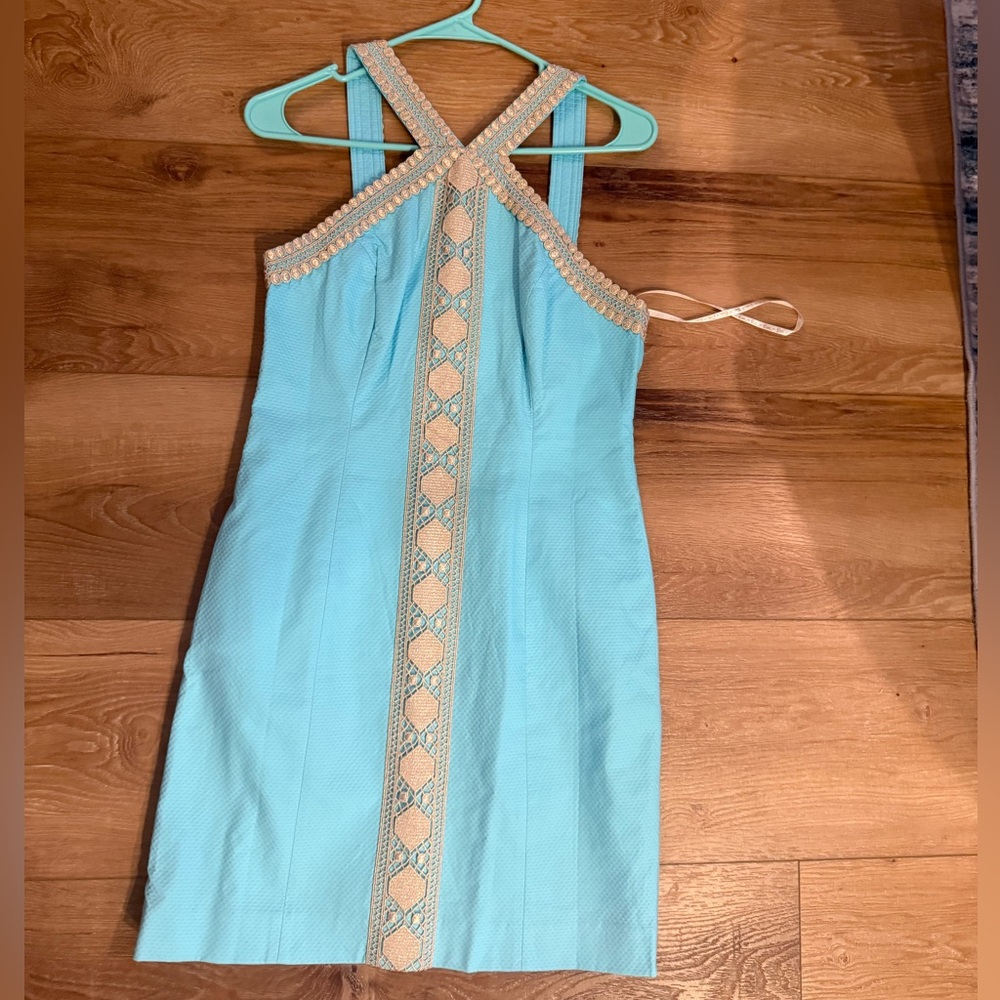 Lilly Pulitzer Blue and Cream Dress